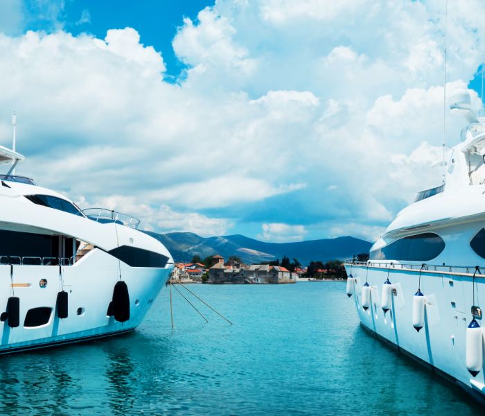 private yacht rentals at port in Miami